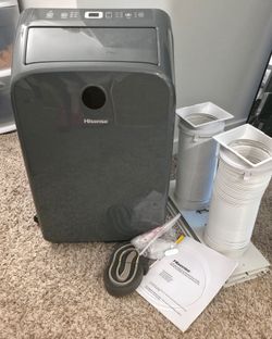 Hisense Portable Air Conditioner, 550 sq. ft (10,000 BTU) Dual Hose with Remote