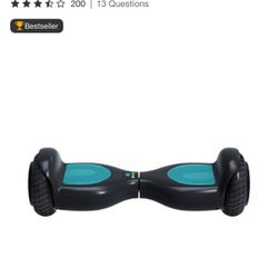 Jetson Dash Hoverboard - Black: LED Lights, 5 mph Max Speed, 88lbs Capacity 