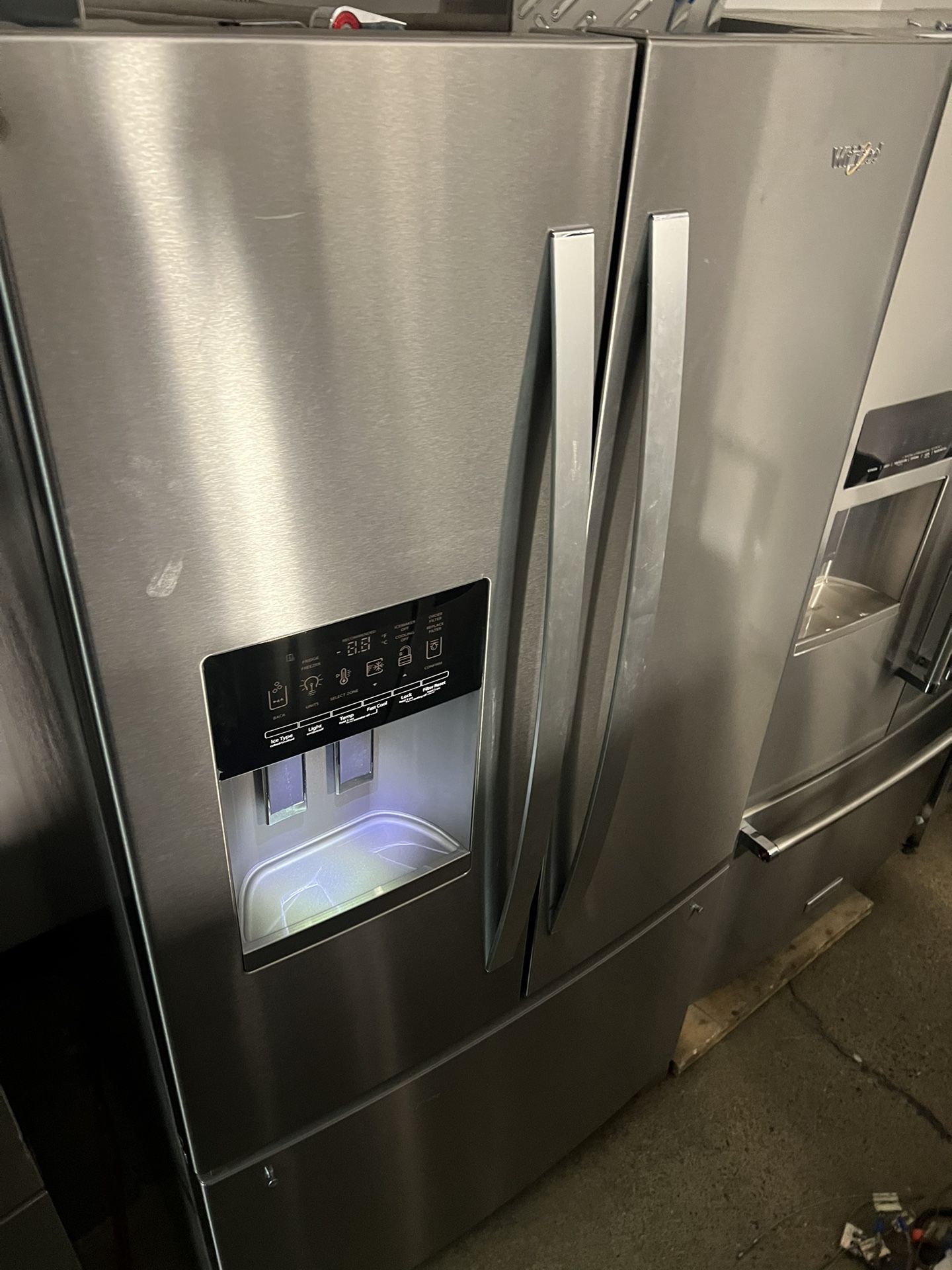 Whirlpool French Door Fridge Stainless Steel 2”24