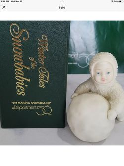 Department 56  Snowbabies “I’m Making Snowballs” Figurine