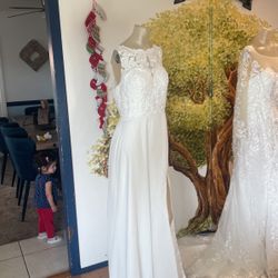 Vestido De Mujer Muy Elegante Novia Talla 10 