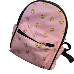 Mini Pink Smiley Backpack 