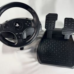 Thrustmaster T80 PS3 PS4 Racing Driving Steering Wheel & Pedals Tested