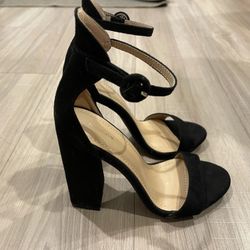 Black Strappy Heels