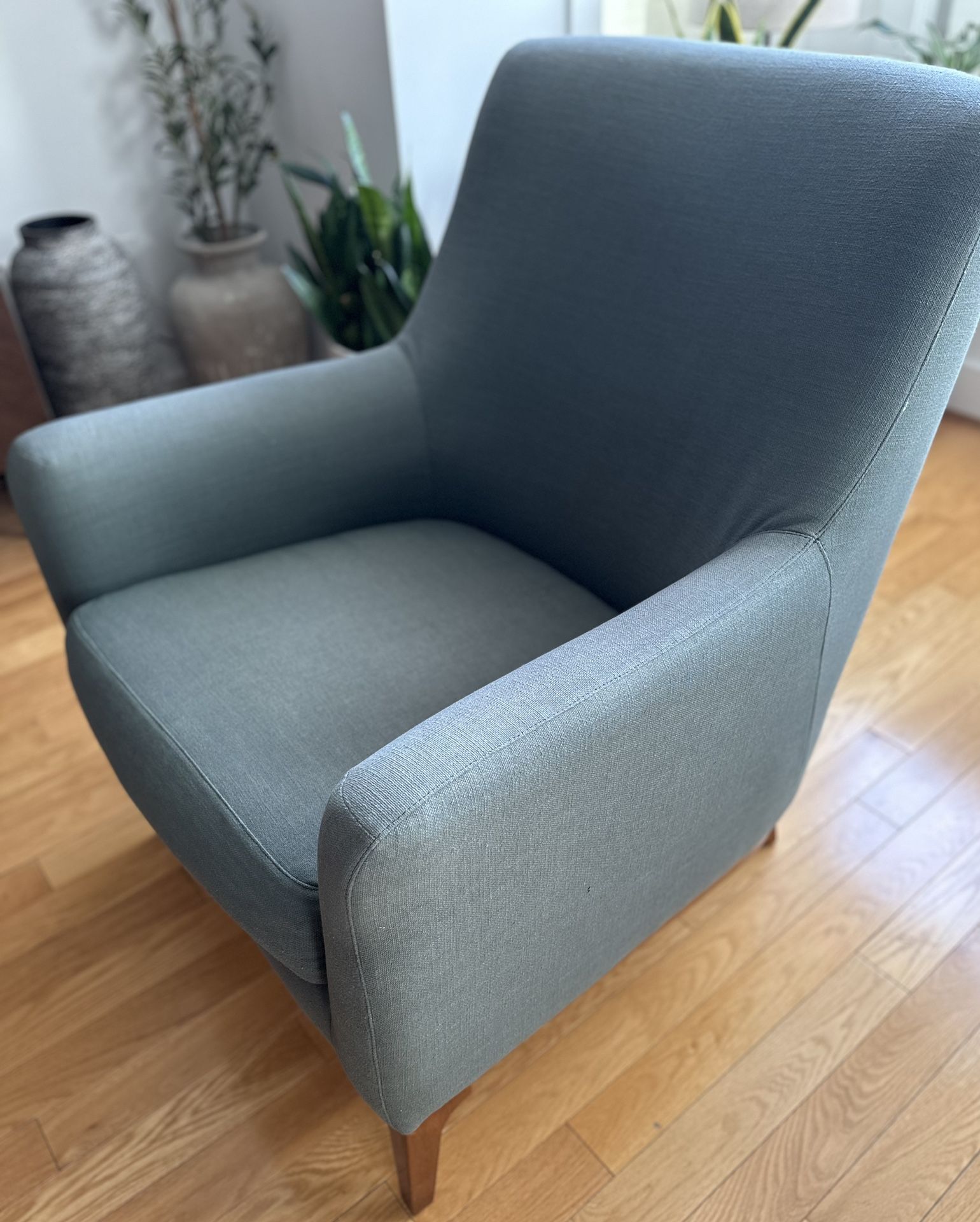 West Elm Chair With Wood Base