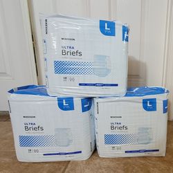 ULTRA BRIEF  DIAPERS LG 3 Packs 