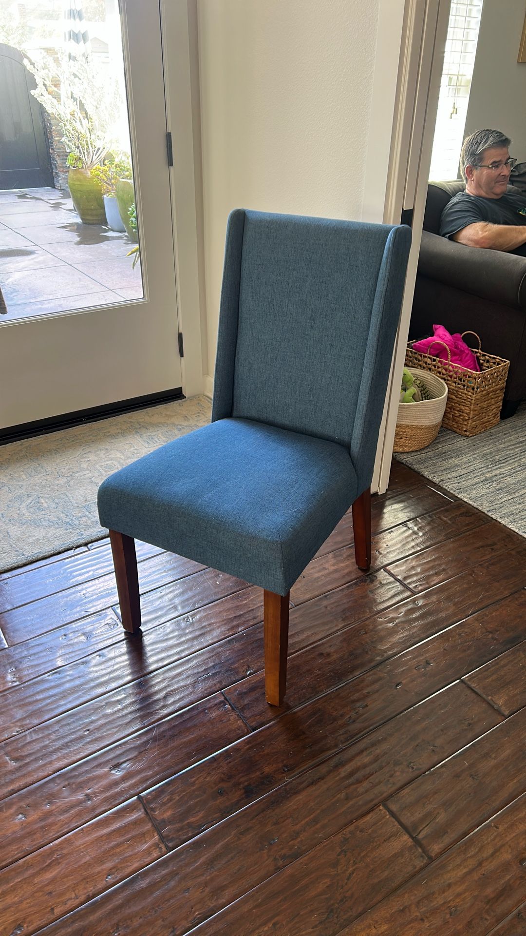 Blue desk chair