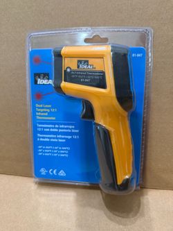 Dual laser 12:1 infrared thermometer