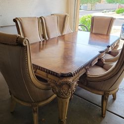 High End Dinner Table W/8 Chairs