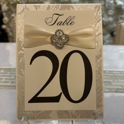 Ivory Table Numbers
