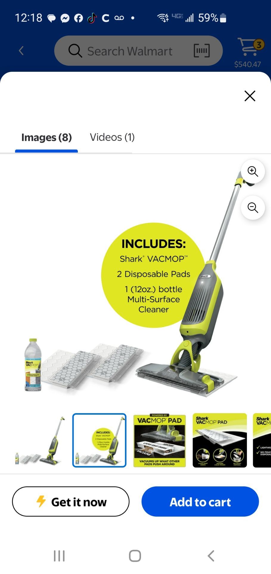 Brand new Shark VacMop