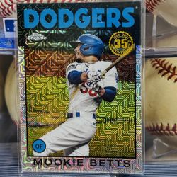 2021 Topps Series 2 1986 Topps Chrome Baseball Card Mookie Betts