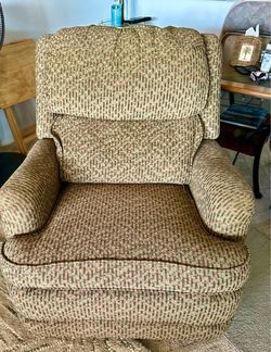 recliner swivels, rocks recline