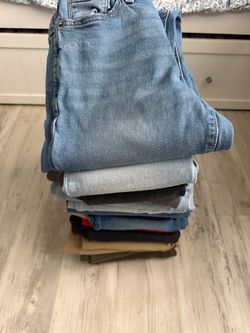 17 Pair of Big Boy Jeans/ Pants Size 12-14 Mix
