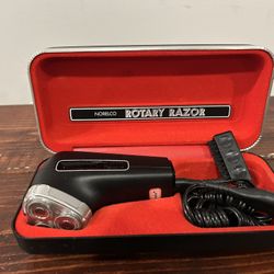 NORELCO HP-1121 Rotary Razor Electric Shaver Trimmer Hard Case Power Cord Works