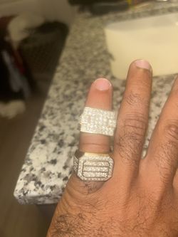 Real 10kt Gold Rings With Bussdown Natural Diamonds 100 Percent Authentic We Can Meet At Any Jewelry Store For Testing I Paid $2500 And 1900
