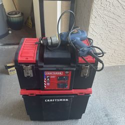 Craftsman 3 Piece Tool Box, Drill and Hammer