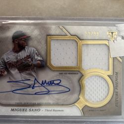 Miguel Soto GAME USED PARCH AUTOGRAPH 