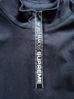 Supreme world famous half zip pullover