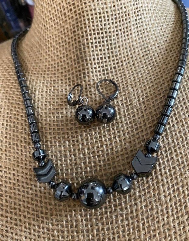 Juego Collar Aretes Coral