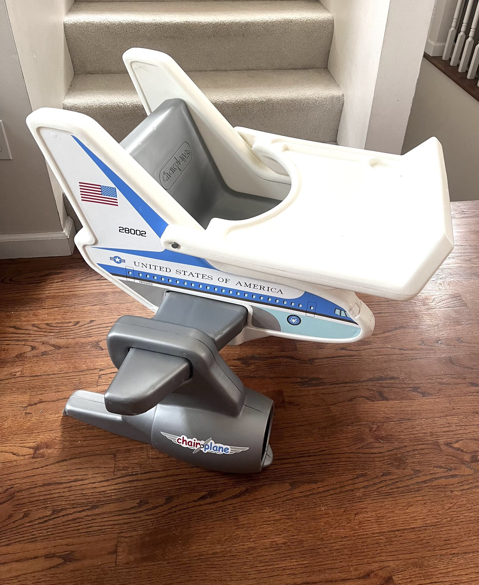 Kids Airplane High Chair. Very Large And Sturdy! 