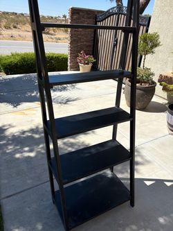 Black Ladder Bookshelf 4-Tier