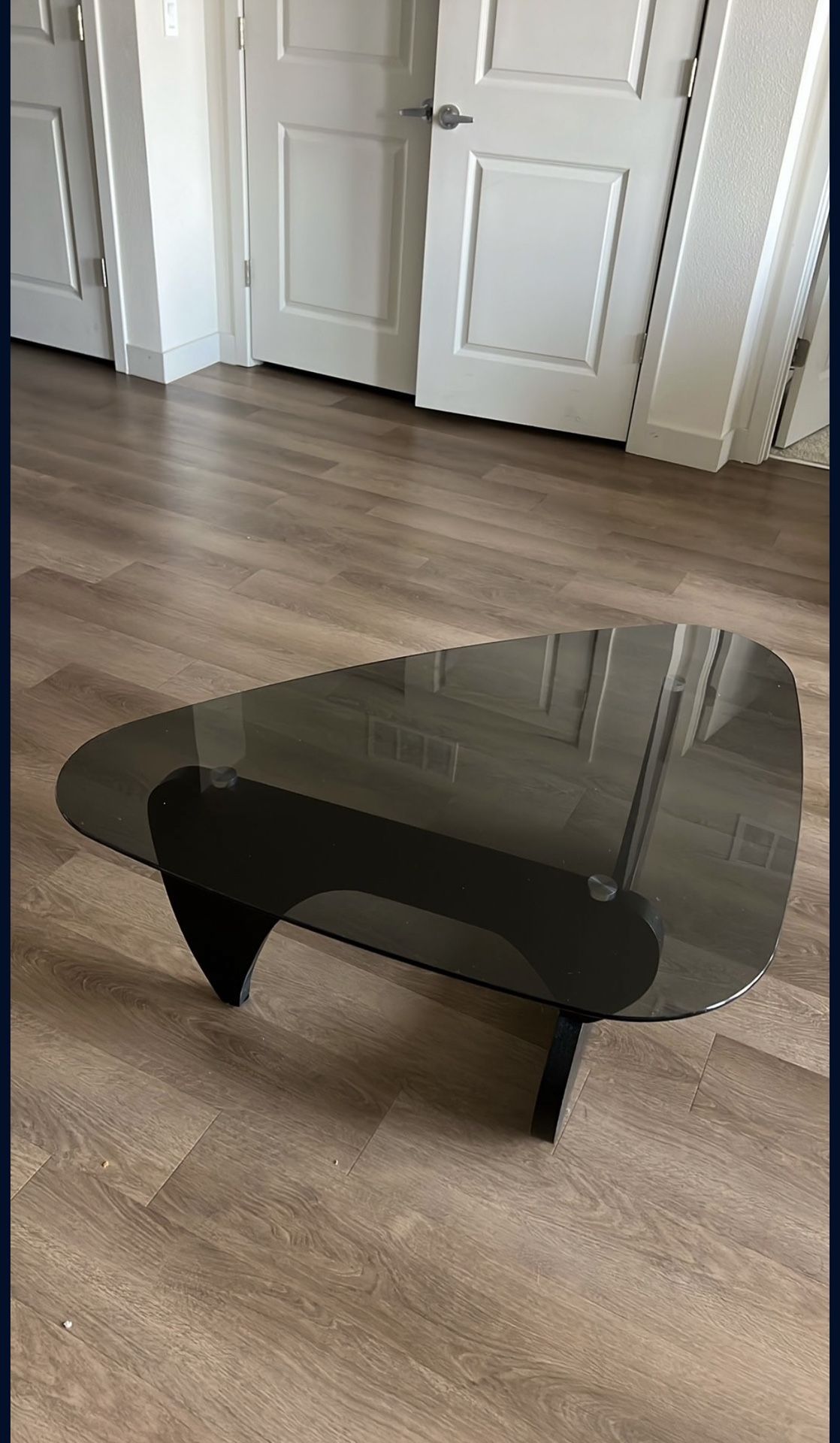 Triangle Tempered, Glass Coffee Table
