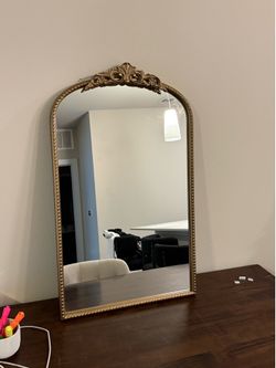 Gold arch mirror