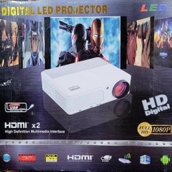 Digital LED Projector Full HD 1080p