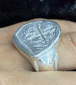 Atocha shipwreck coin ring size 11( can be sized)