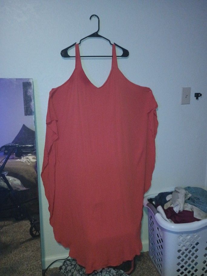 Off The Shoulder Baggy Dress