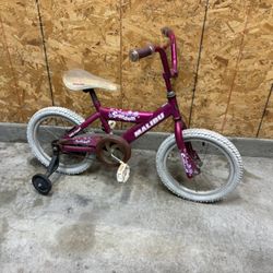 Girls Bike With Training Wheels 