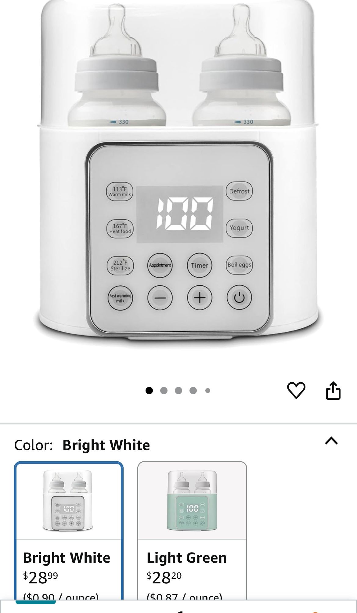Bottle Sterilizer/ Warmer