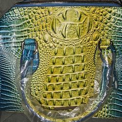 Blue And Yellow Croc Bag