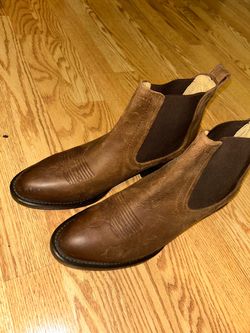 Men’s Size 9 Cody James Brown Leather Western Chelsea Boots