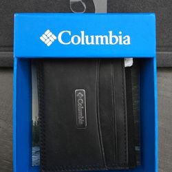Columbia Slim Leather Wallet Brand New 