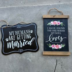 Wedding signs 