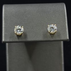 Gold Diamond Earrings