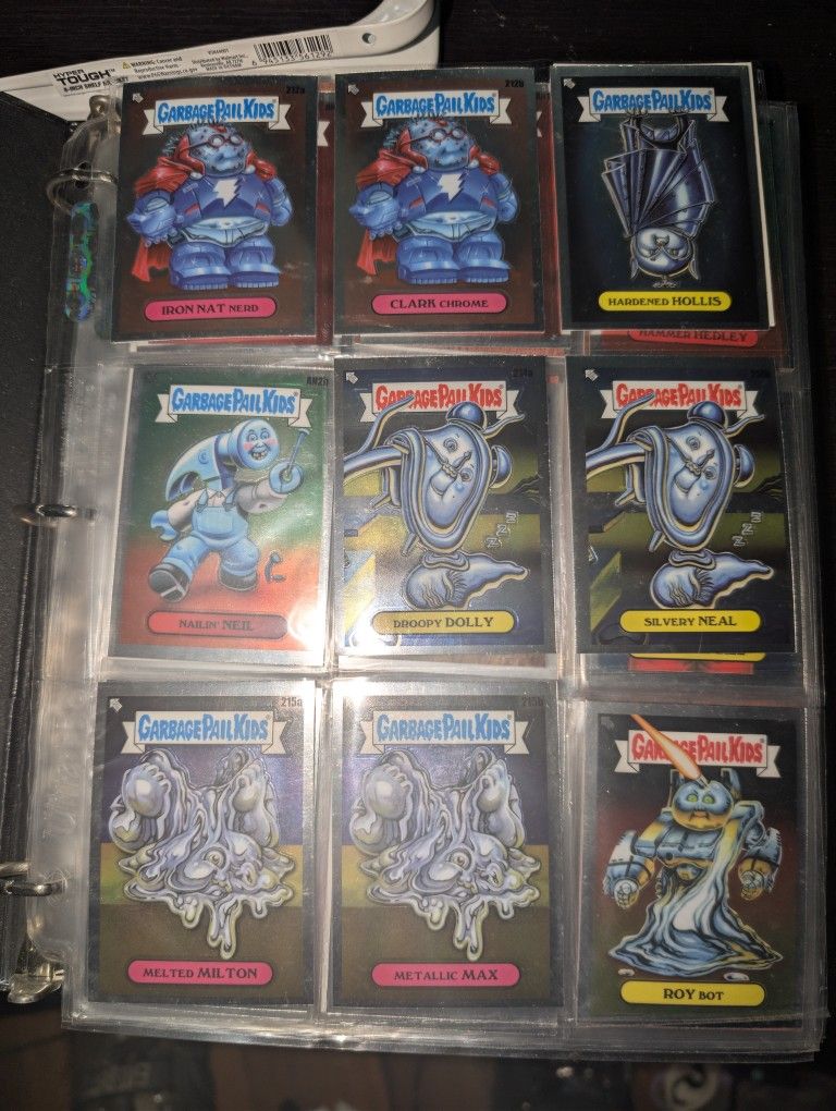 250 Garbage Pail Kids Chrome With Complete Binder In Sleeve Pages