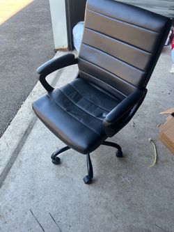 All black office chair