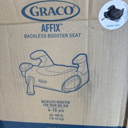 Kids Booster Seat. Graco Affix Backless Booster Seat. $50.00 Dollars.