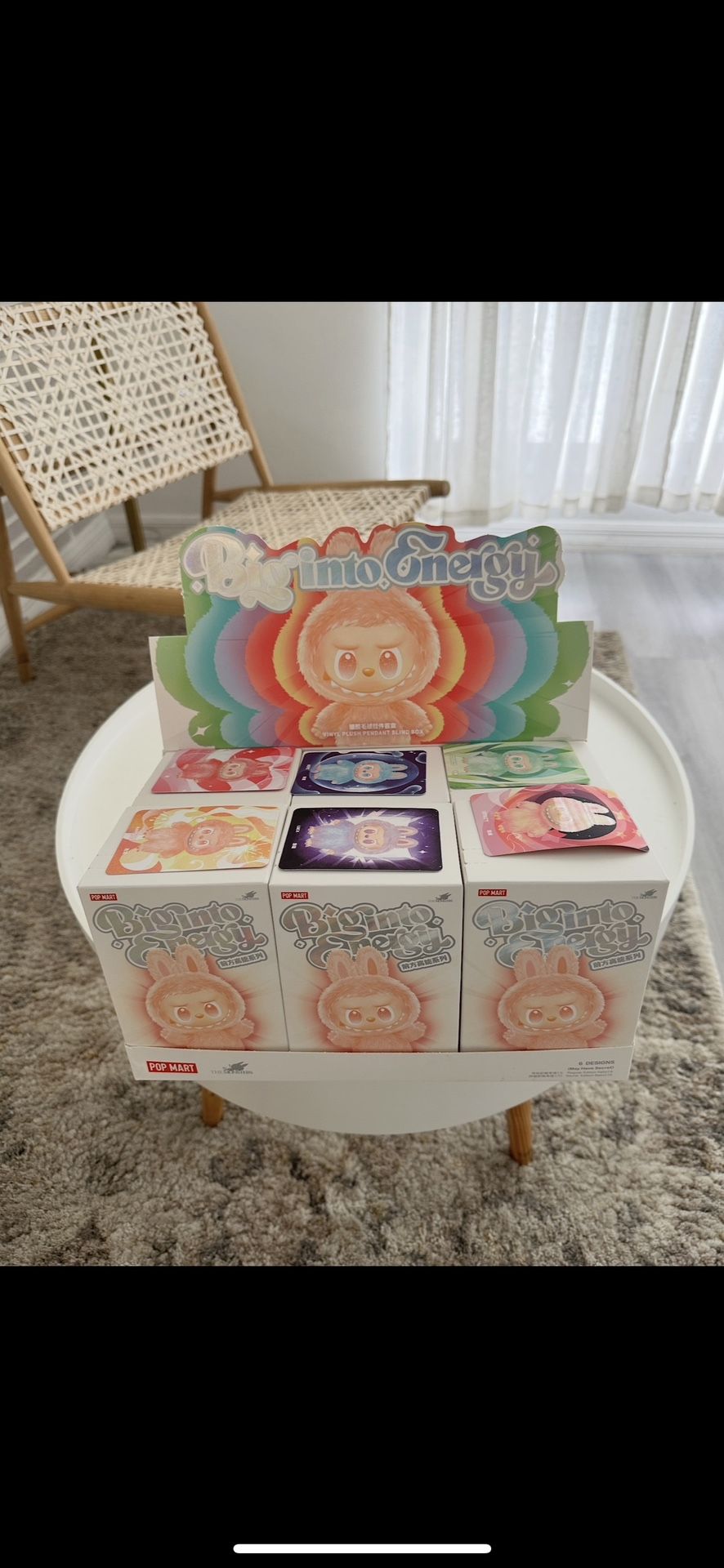 Authentic Popmart Labubu THE MONSTERS Big into Energy Series-Vinyl Plush Pendant Boxes