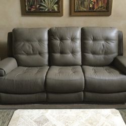  Flexsteel Leather Reclining Sofa