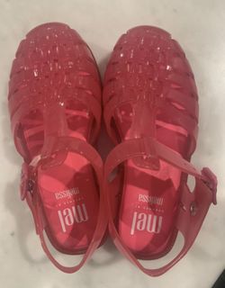 New mini Melissa pink sandals size 12 1/2