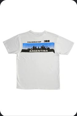 Official FIFA Gear Argentina World Cup Tee - White (all sizes)