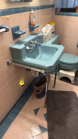 Sink and toilet