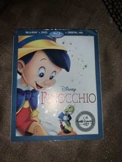 Pinocchio blue-ray and dvd