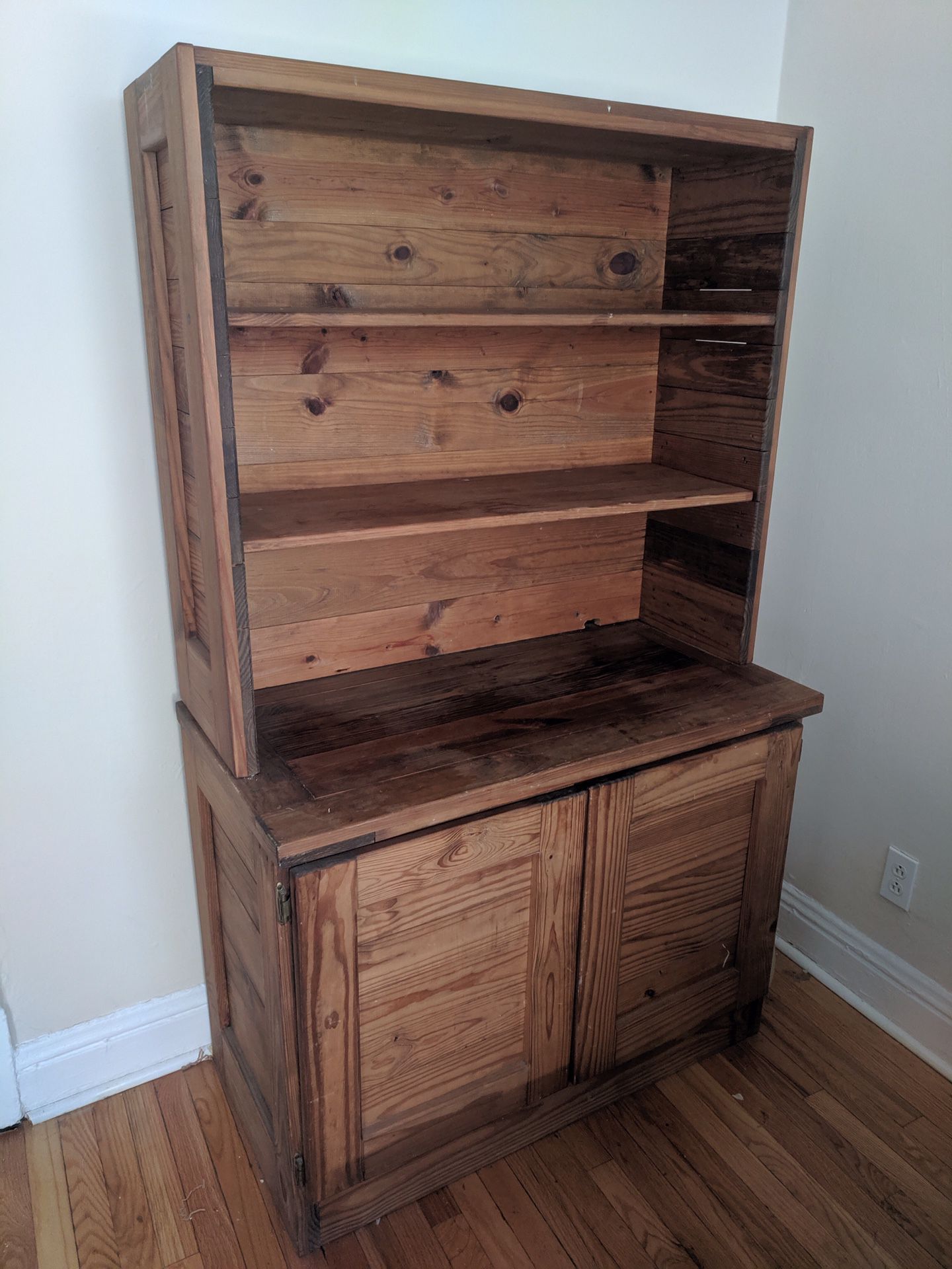 This End Up hutch cabinet and shelf