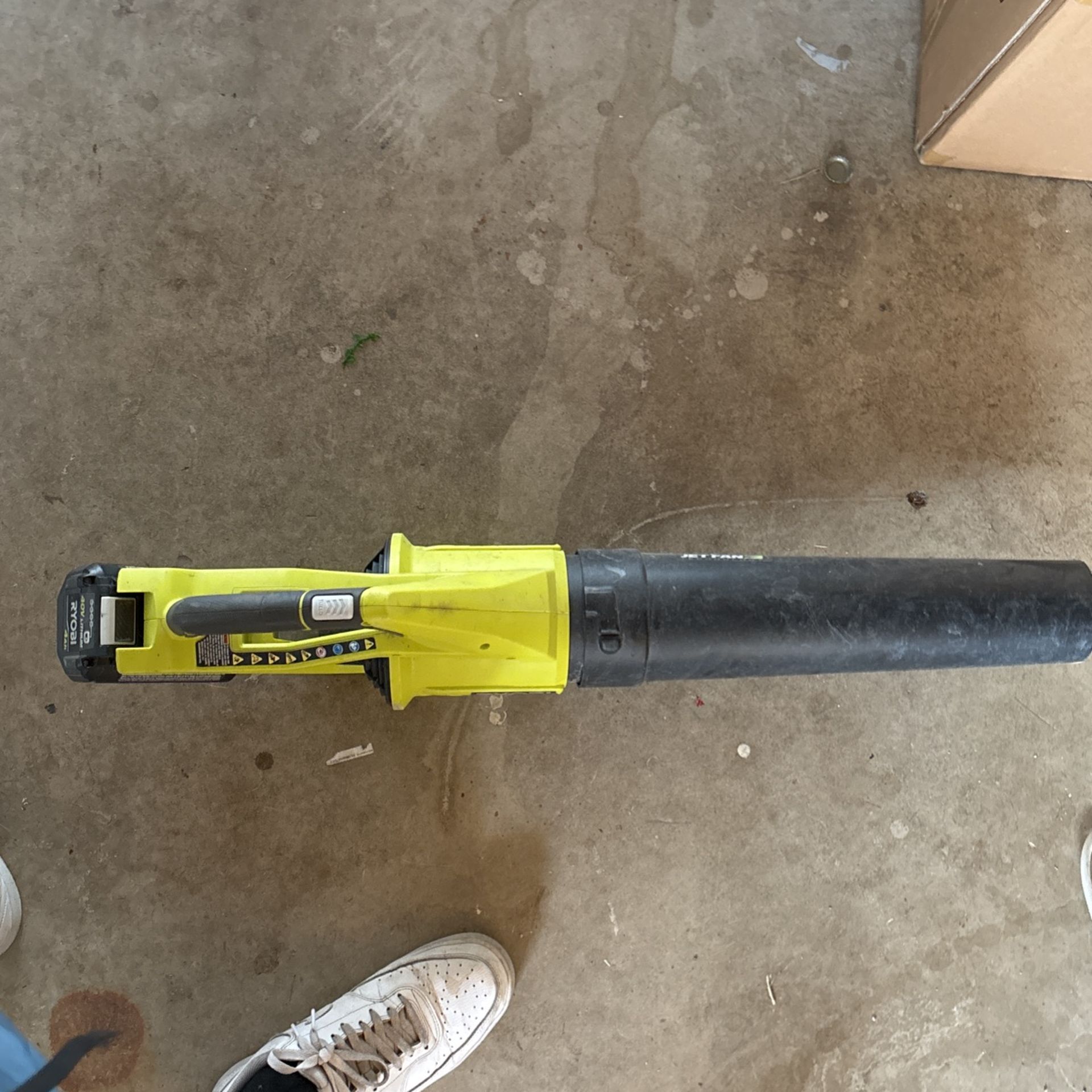Ryobi Leaf Blower With Battery 