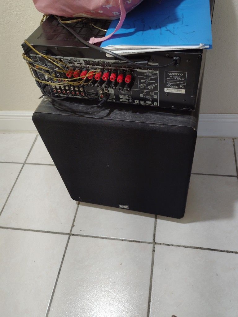 Entertainment Receiver With Powerful Sub Woofer